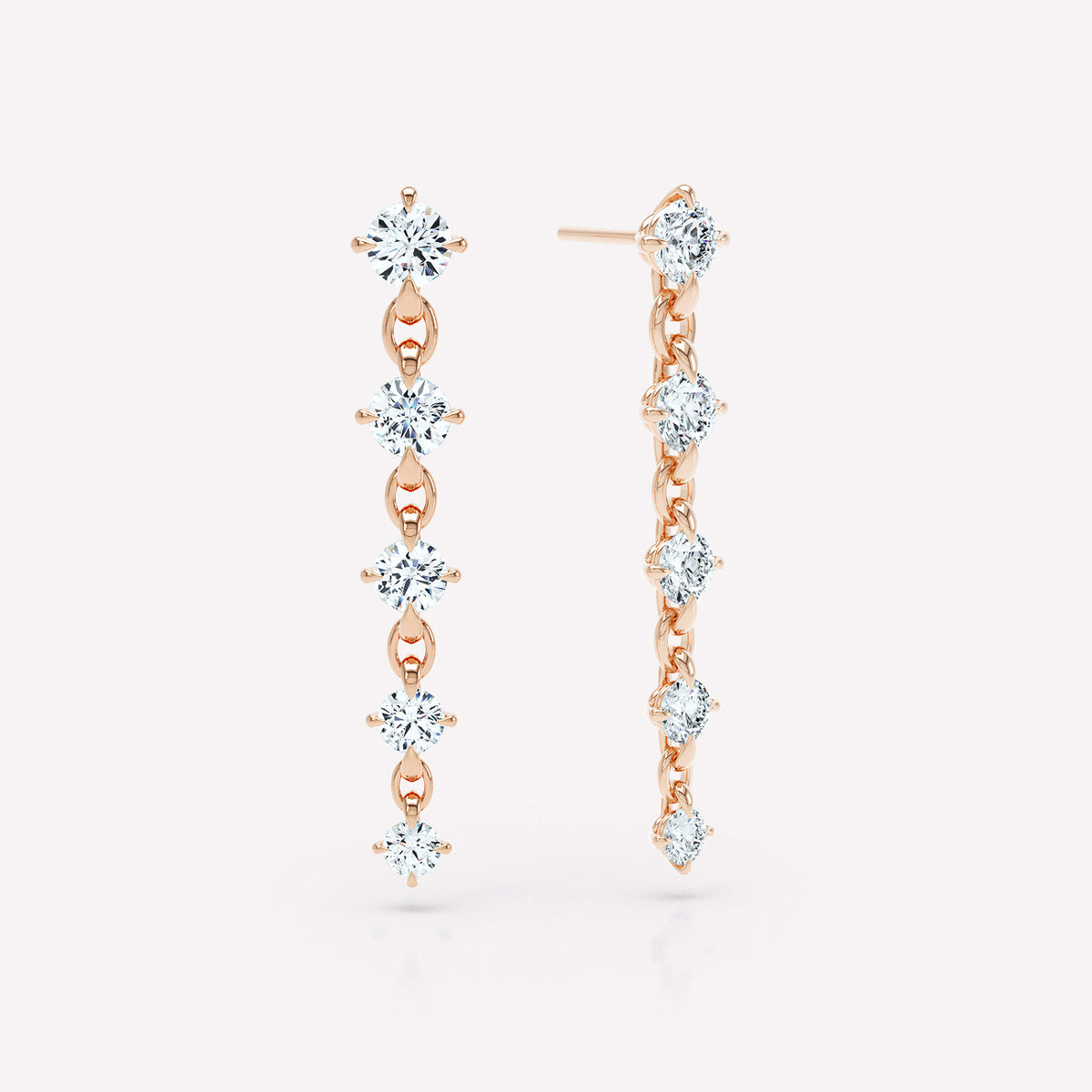 Armour Graduated Drop Earrings