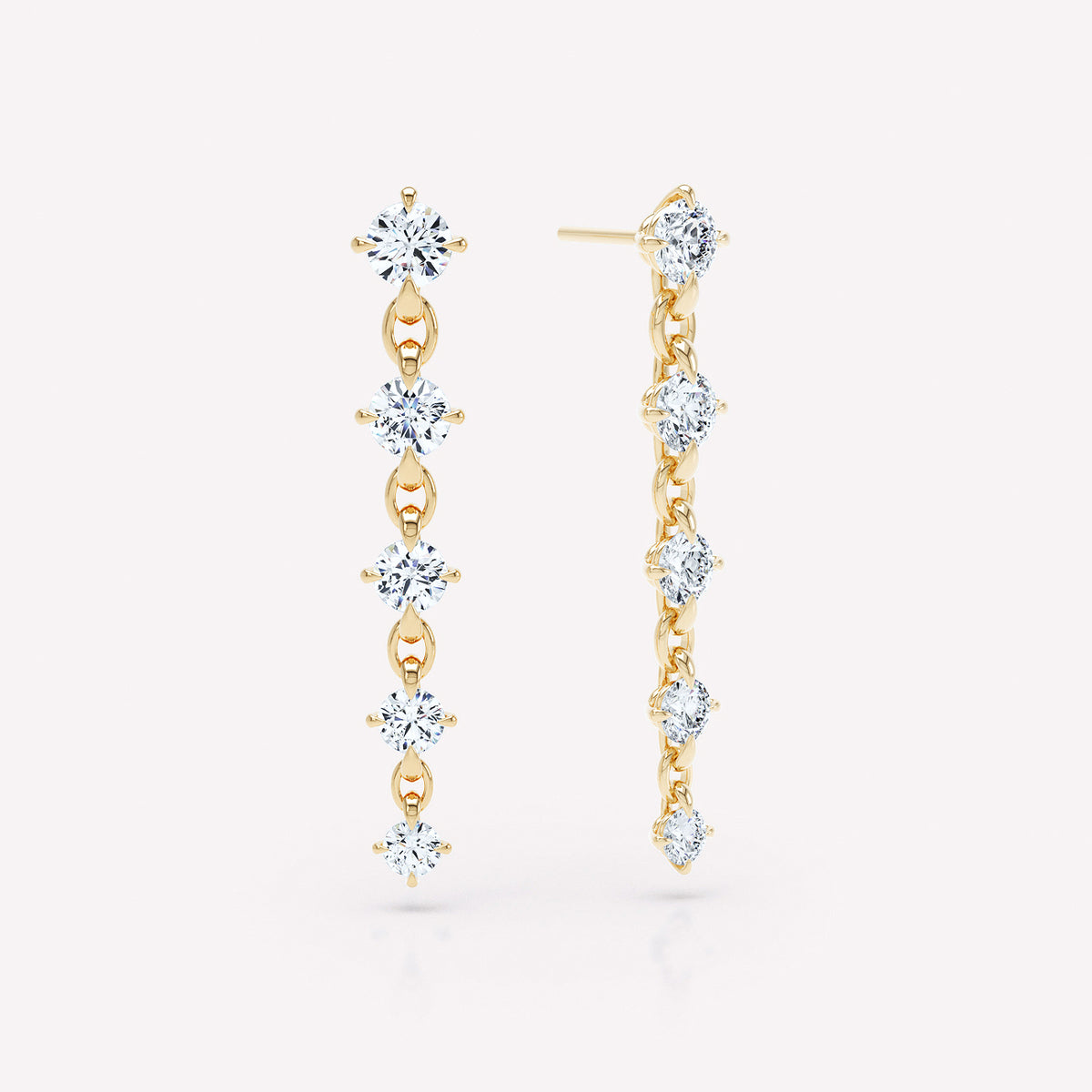 Armour Graduated Drop Earrings