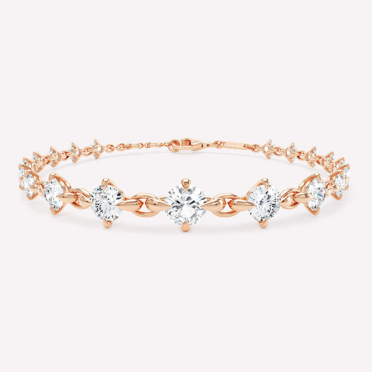 Armour Graduated Diamond Bracelet