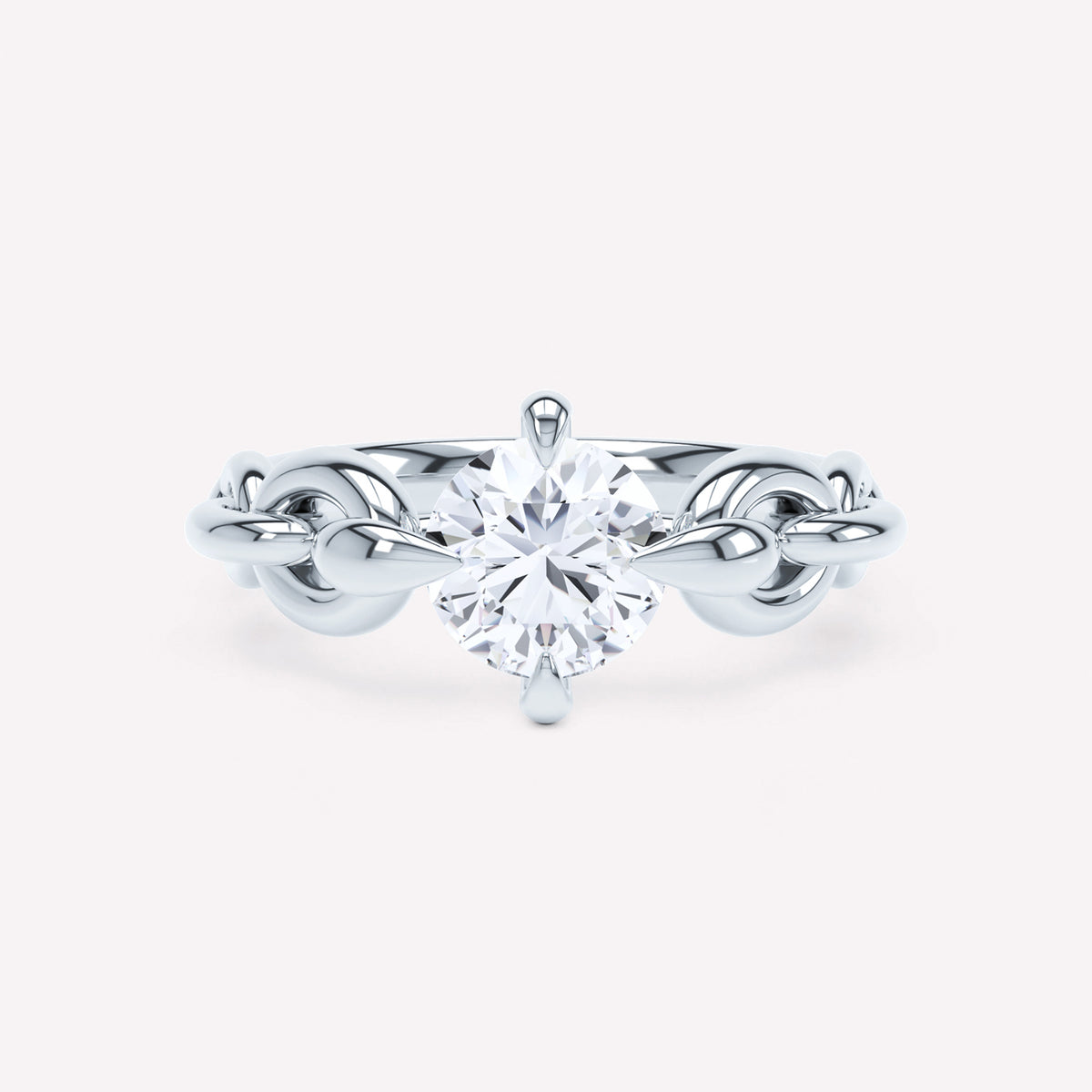 Armour Solitaire Ring