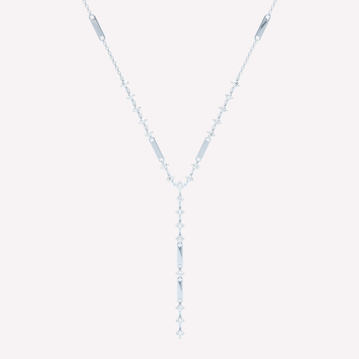 Armour Bar Diamond Y-Necklace