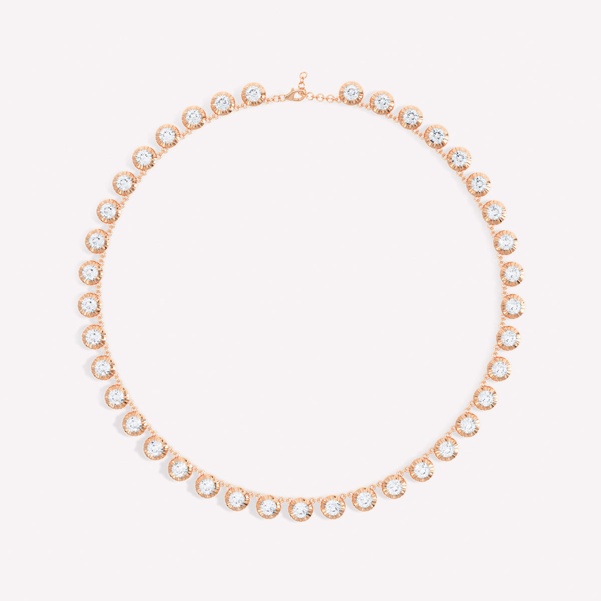 Eternity Button Back Necklace