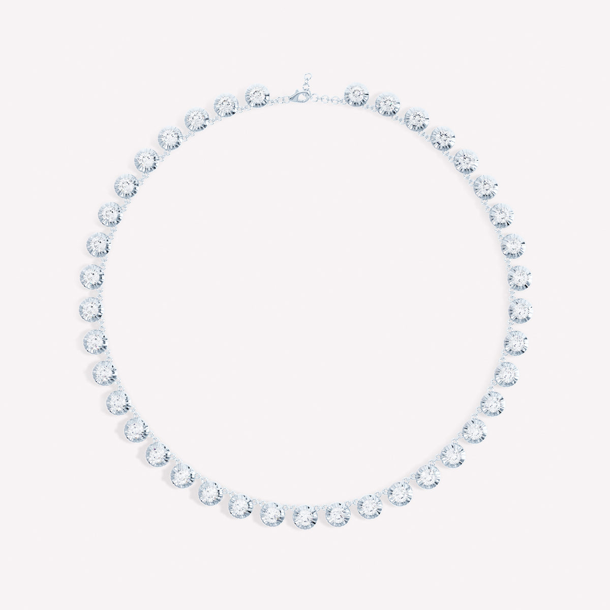 Eternity Button Back Necklace
