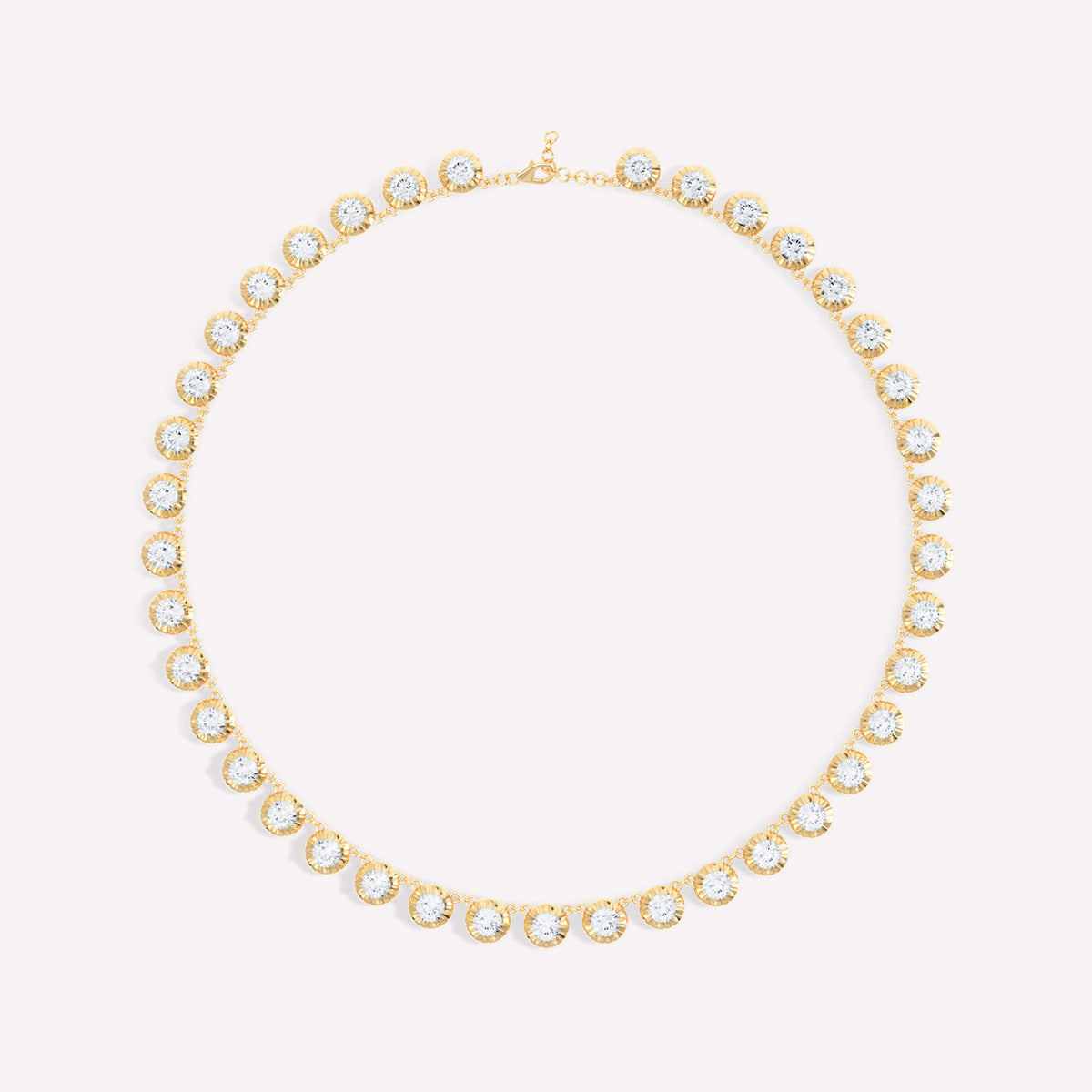 Eternity Button Back Necklace