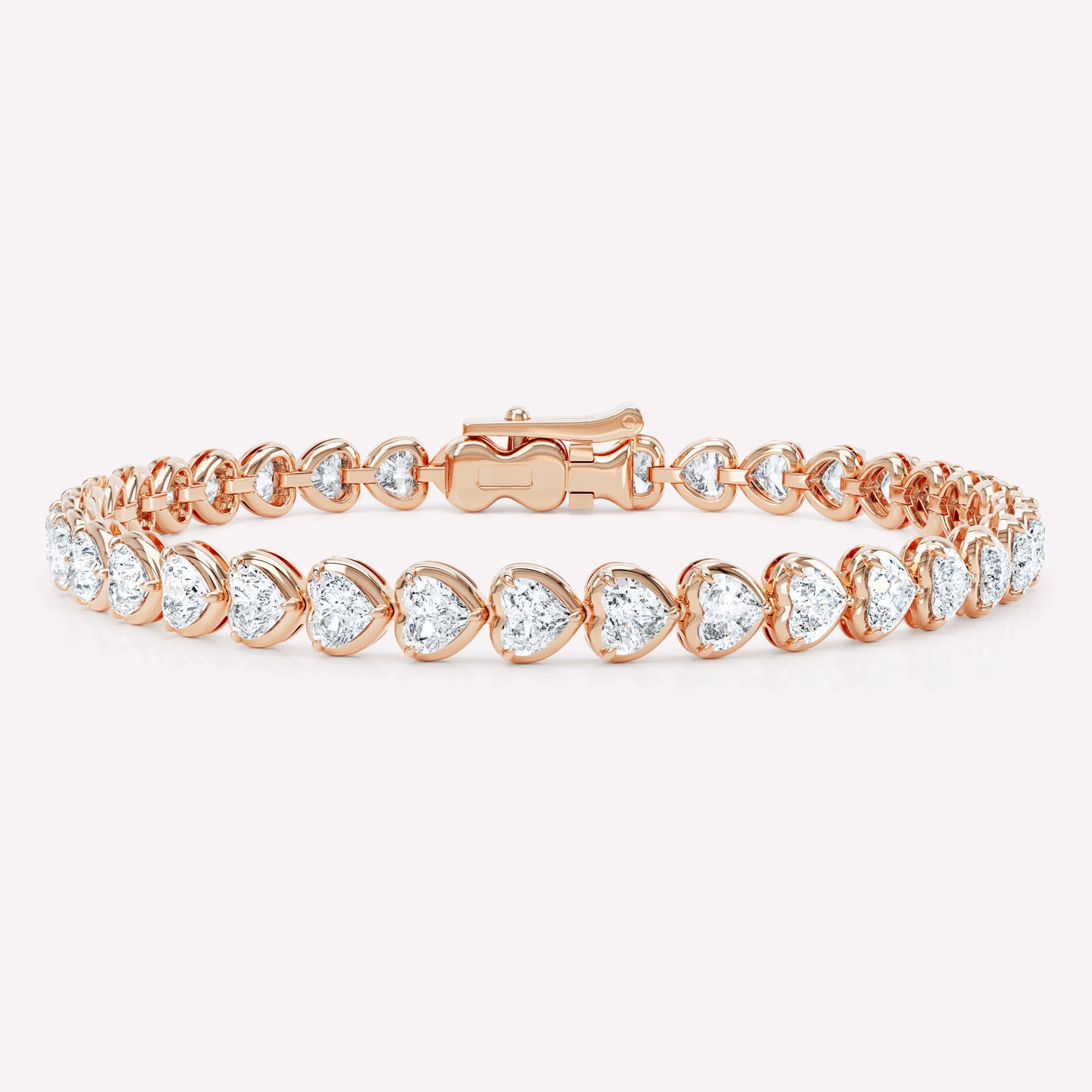 Curve Heart Diamond Tennis