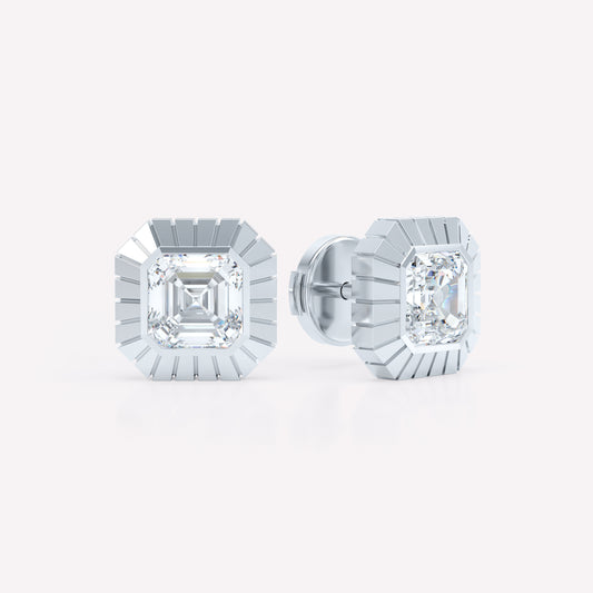 Eternity Asscher Studs