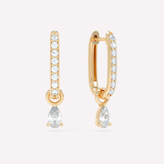 Allday Diamond Huggies with Diamond Drop