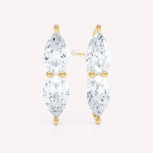 The Double Pear Stud