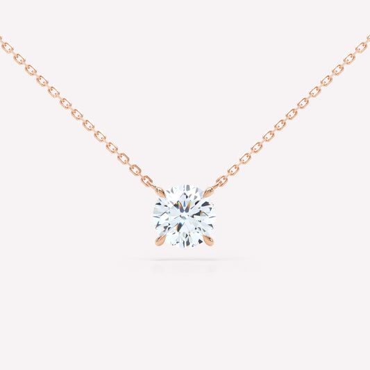 Floating Brilliant Diamond Necklace