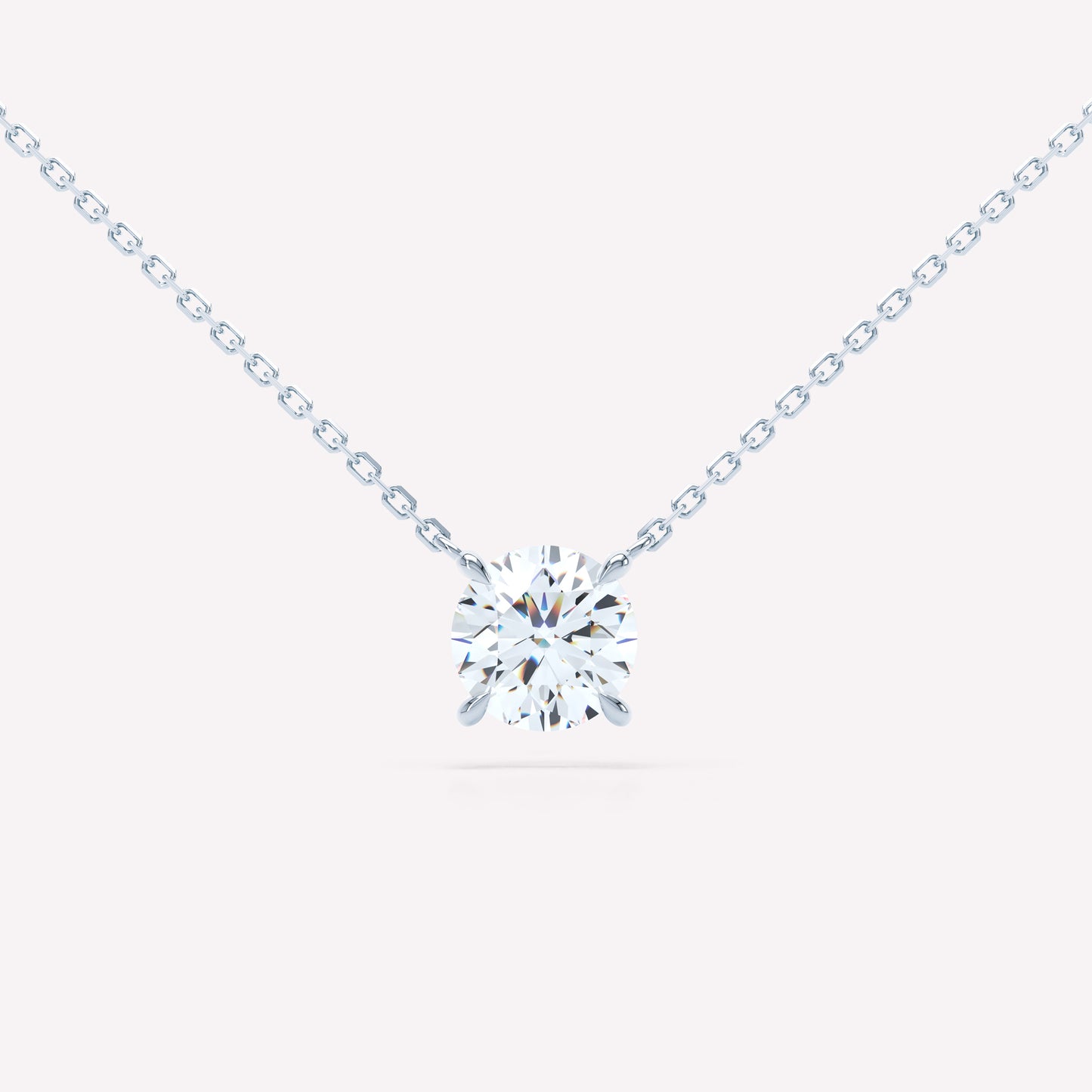 Floating Brilliant Diamond Necklace