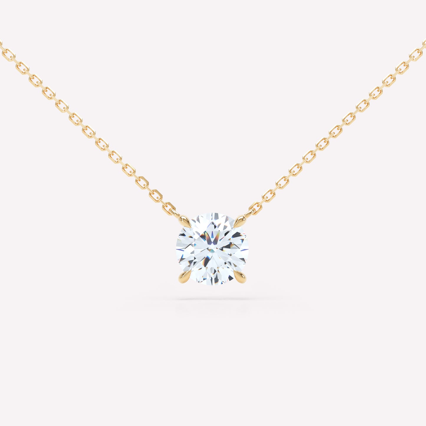 Floating Brilliant Diamond Necklace