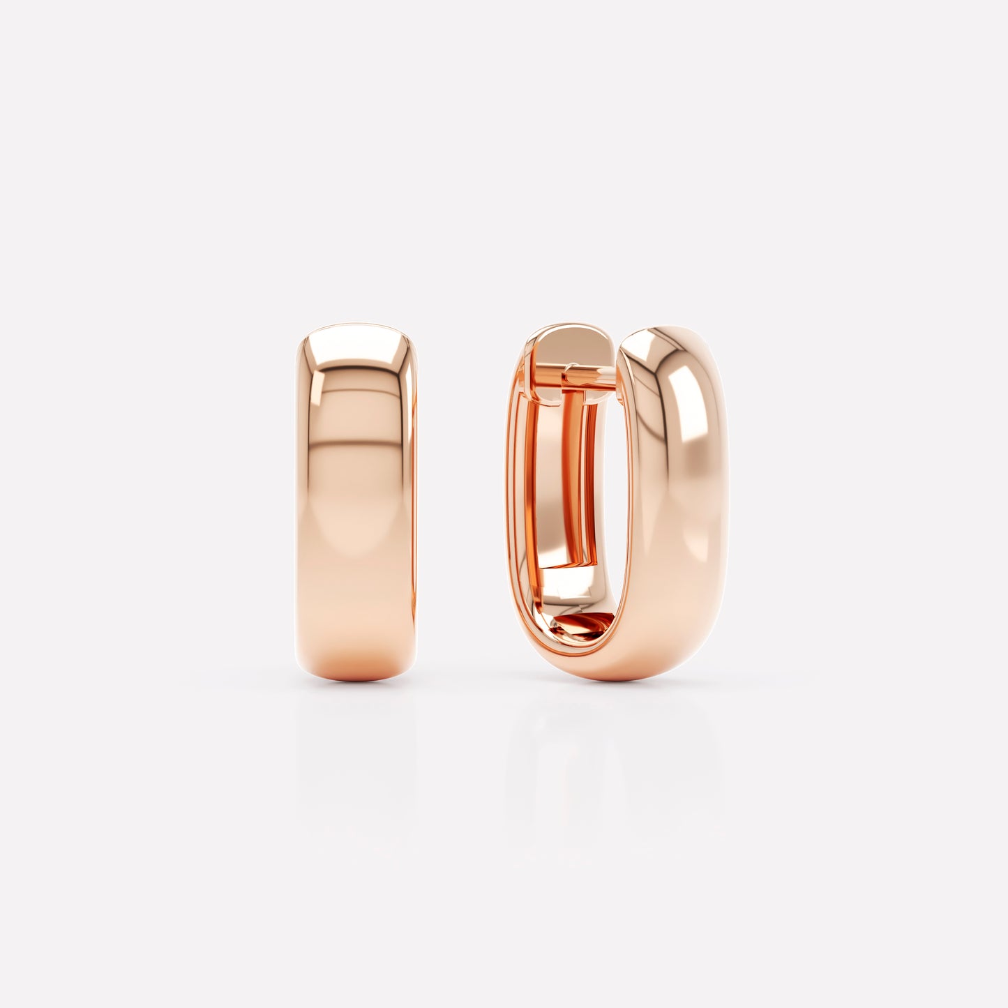 Allday Polished Huggies 4mm