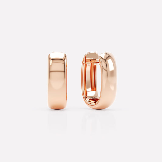 Allday Polished Huggies 4mm