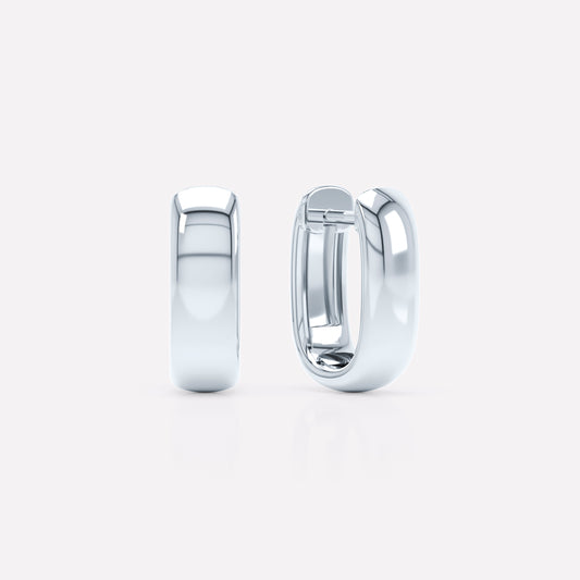 Allday Polished Huggies 4mm