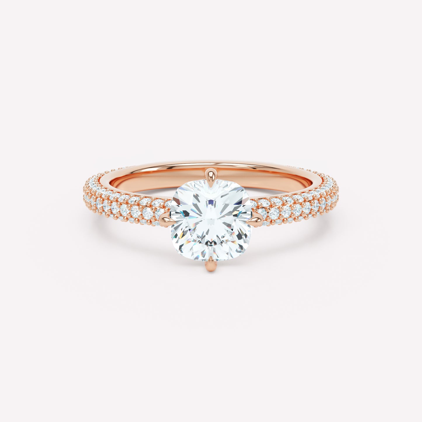 LOEV Pavé Solitaire Ring