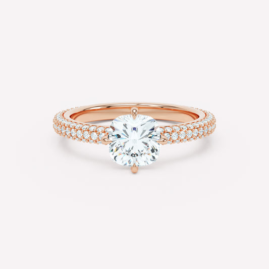 LOEV Pavé Solitaire Ring