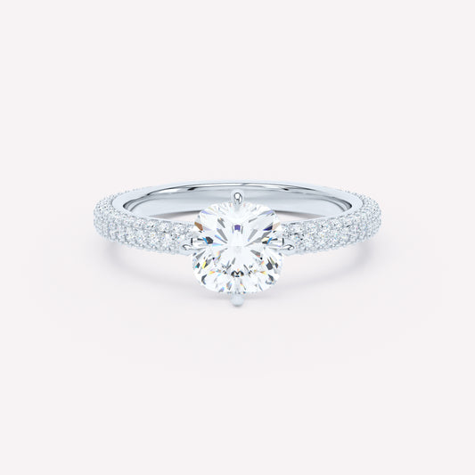 LOEV Pavé Solitaire Ring