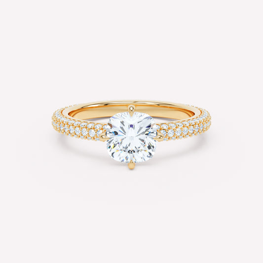 LOEV Pavé Solitaire Ring
