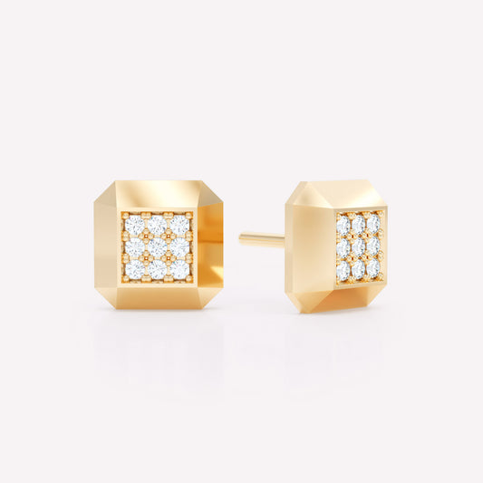 Eternity Polished Diamond Studs