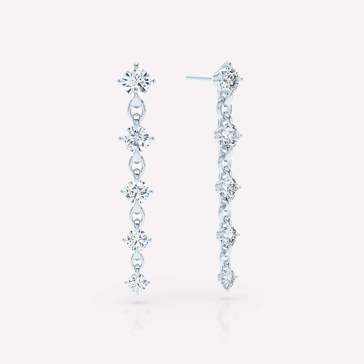 Armour Graduated Drop Earrings