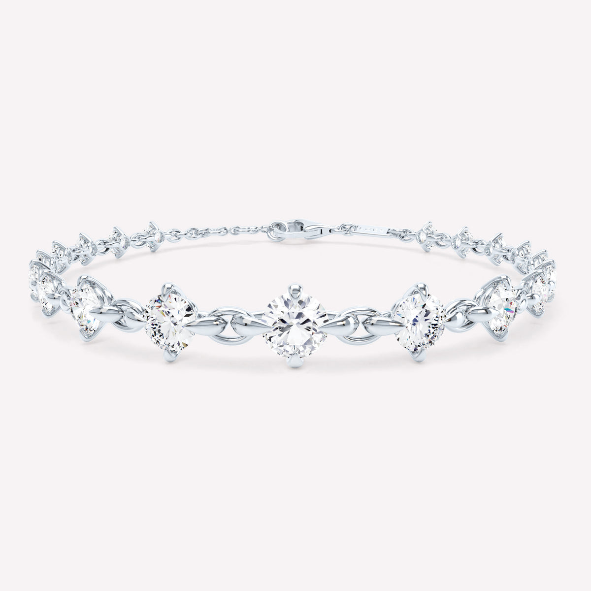 Armour Graduated Diamond Bracelet