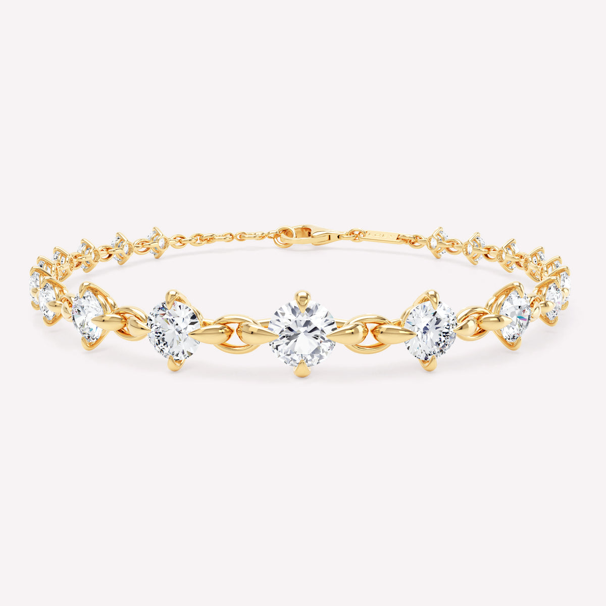 Armour Graduated Diamond Bracelet