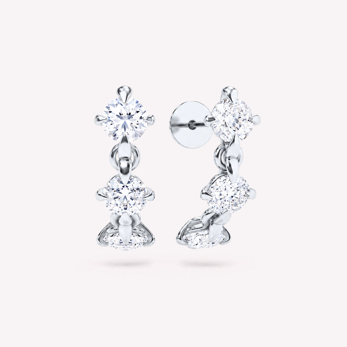 Armour Diamond Half Hoop