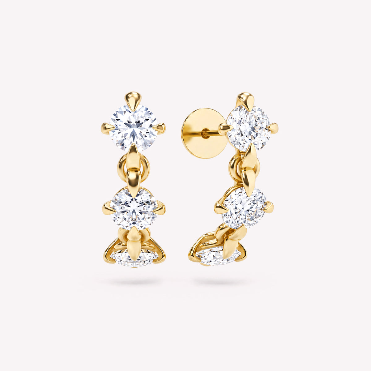 Armour Diamond Half Hoop