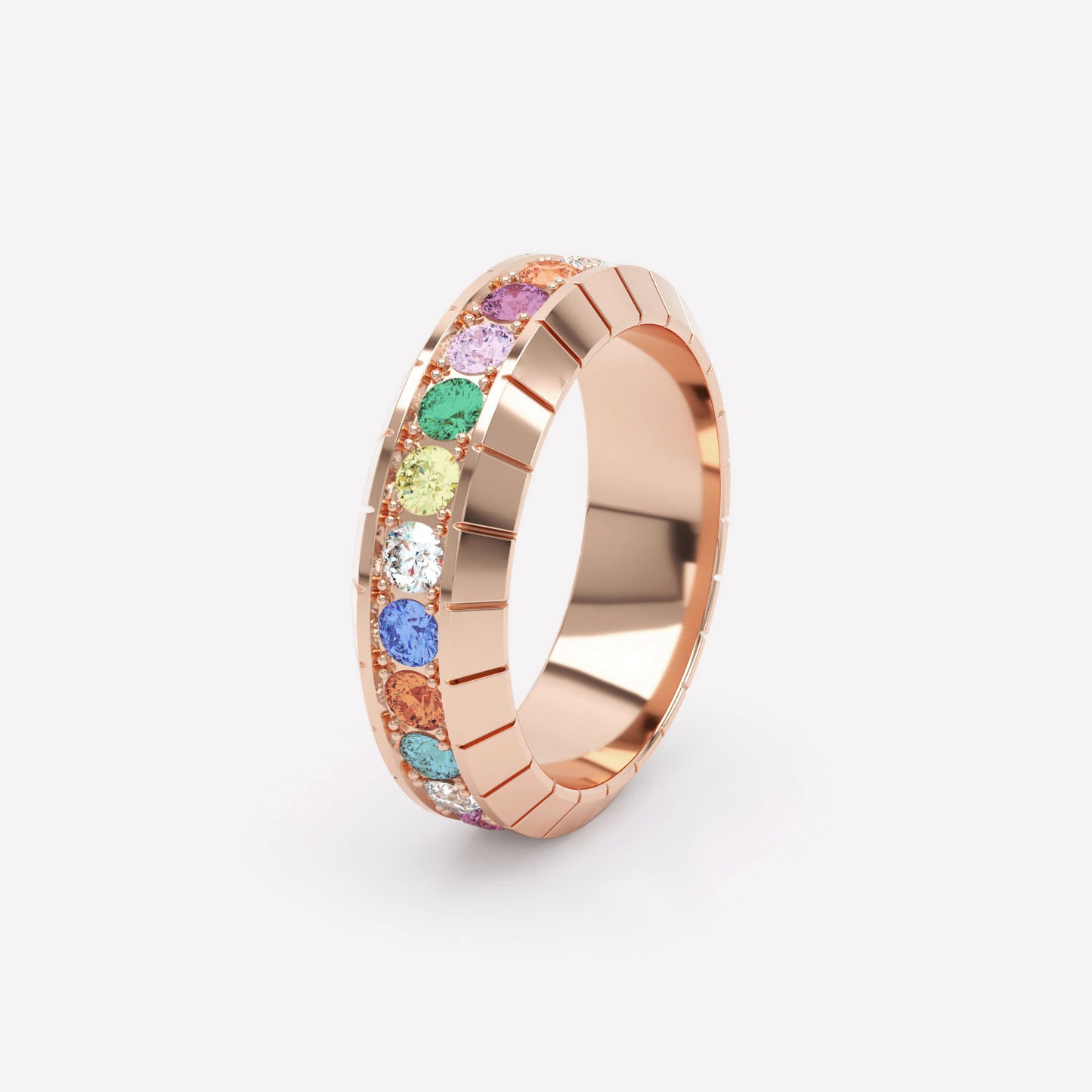 Eternity Rainbow 6mm Diamond Ring