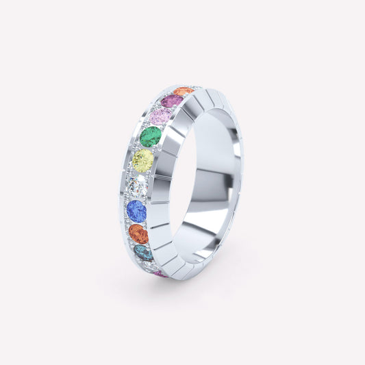 Eternity Rainbow 6mm Diamond Ring