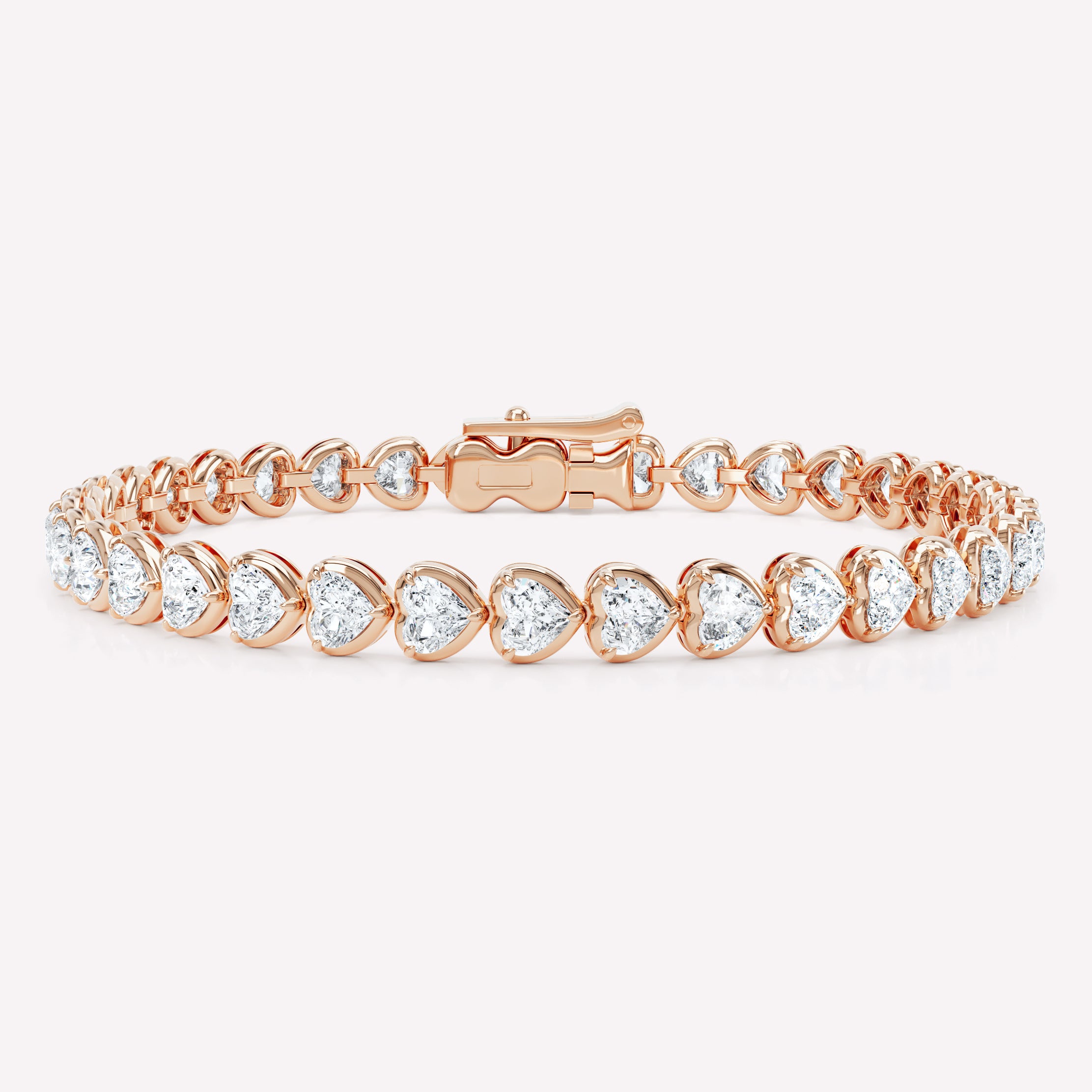 Curve Heart Diamond Tennis