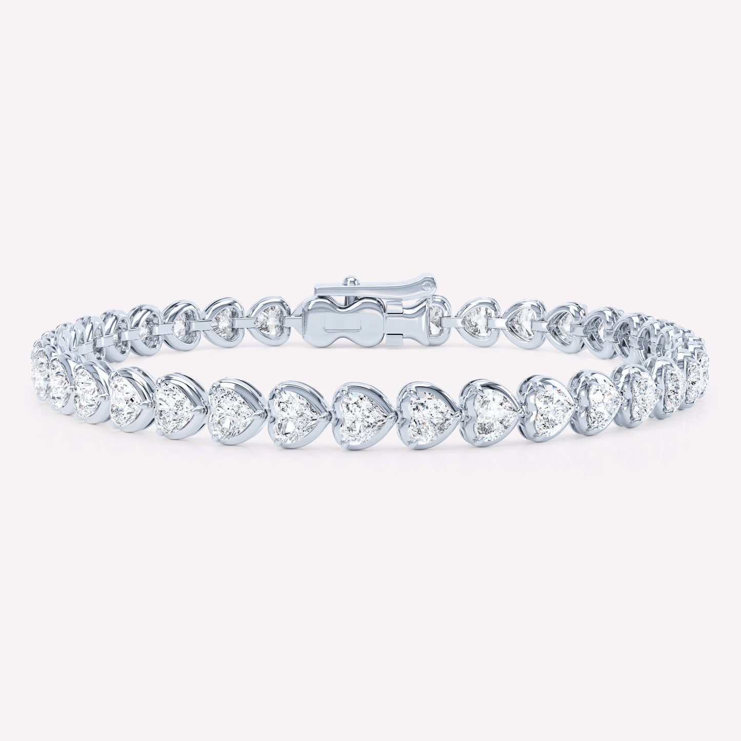 Curve Heart Diamond Tennis