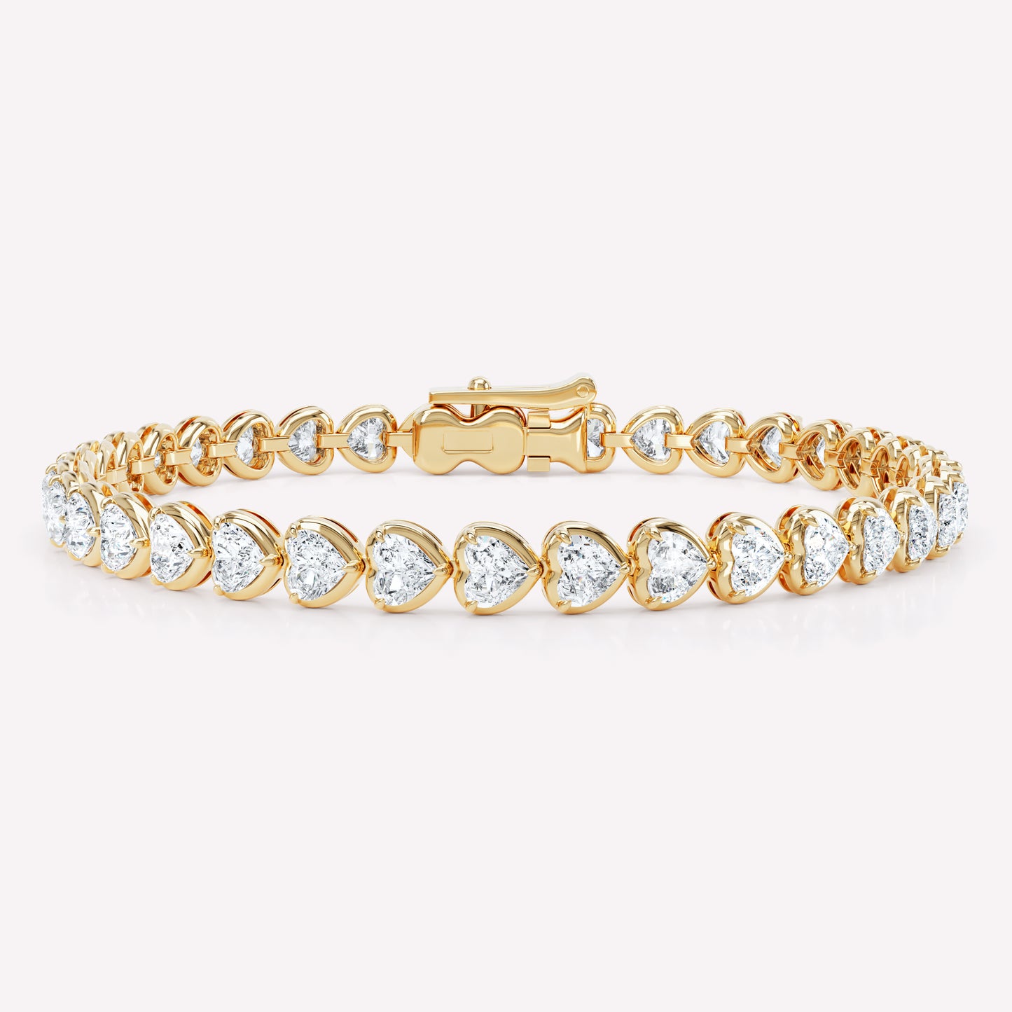 Curve Heart Diamond Tennis