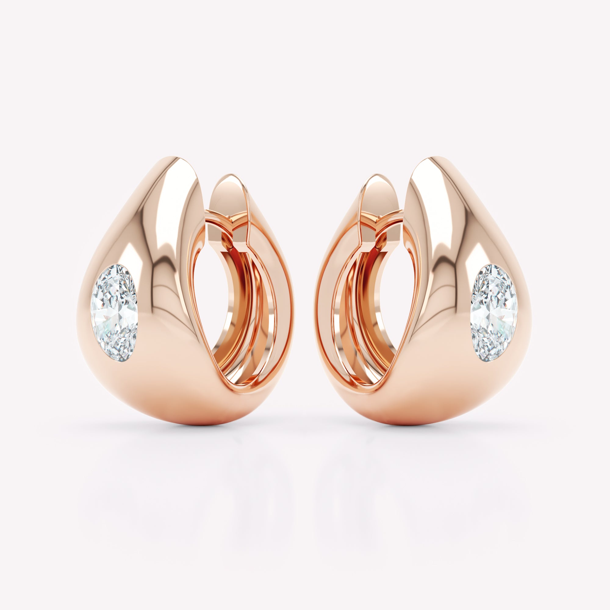 Curve Diamond Hoops