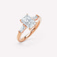 LOEV Radiant Three Stone Ring