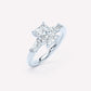 LOEV Radiant  Three Stone Ring