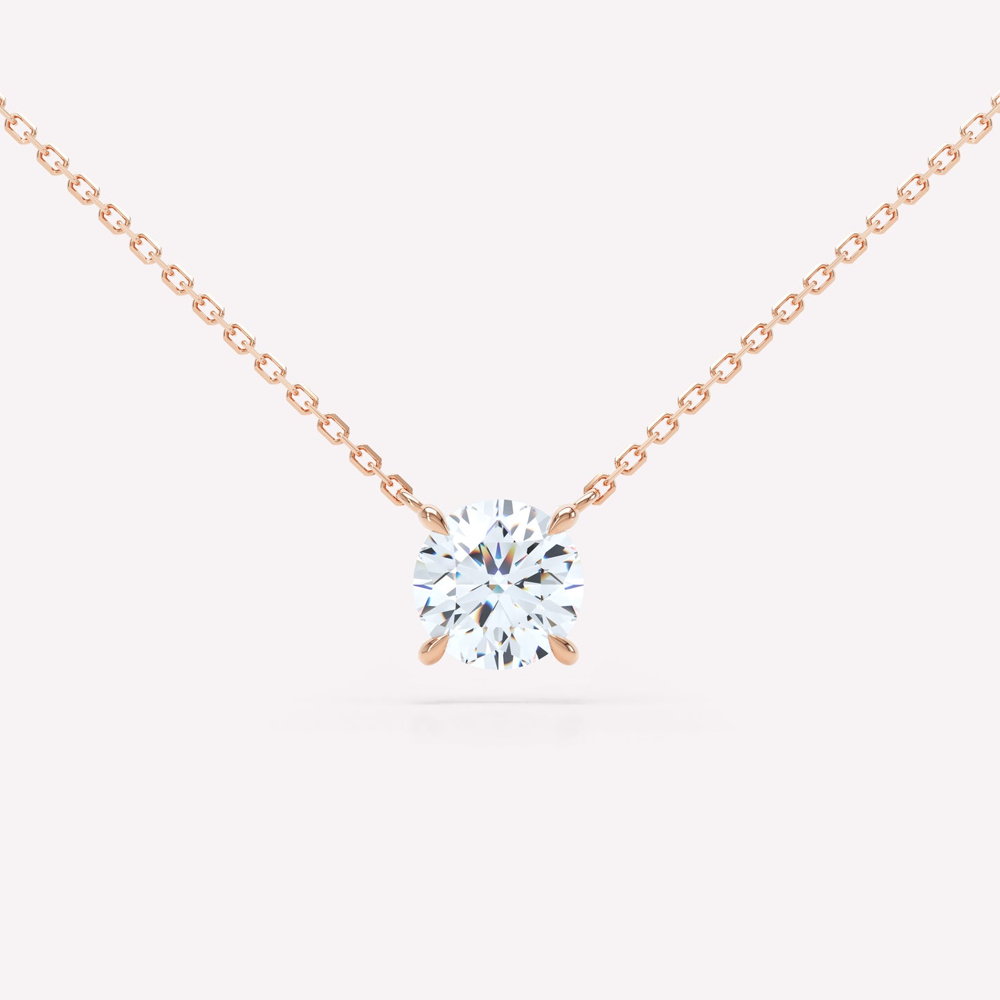 Floating Brilliant Diamond Necklace