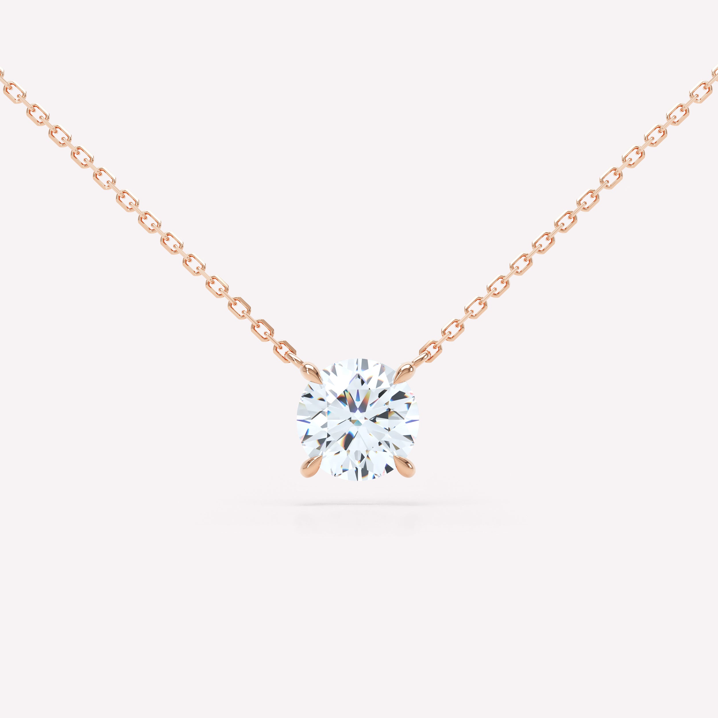 Floating Brilliant Diamond Necklace