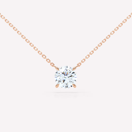 Floating Brilliant Diamond Necklace