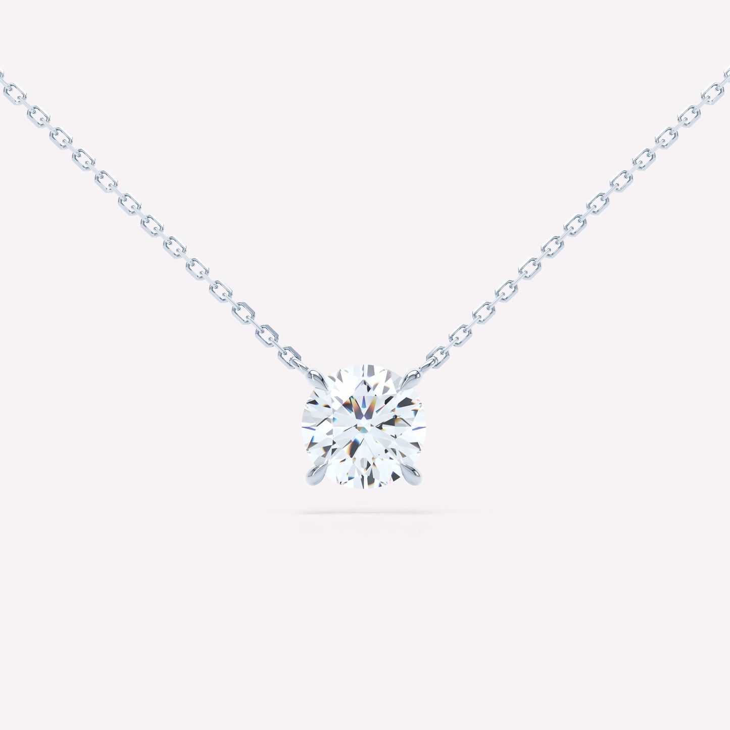 Floating Brilliant Diamond Necklace