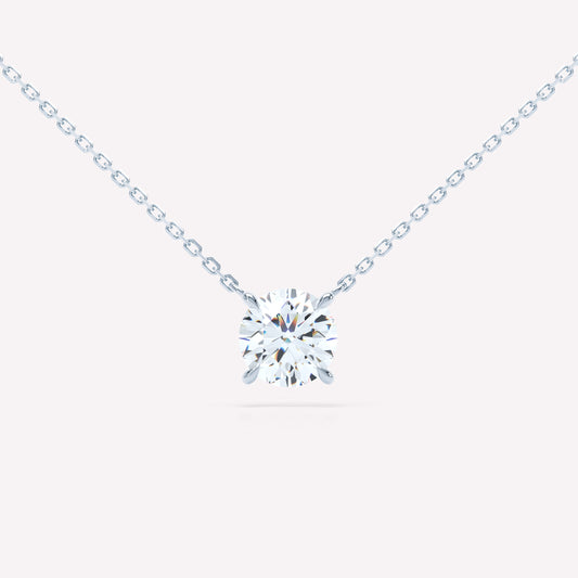 Floating Brilliant Diamond Necklace