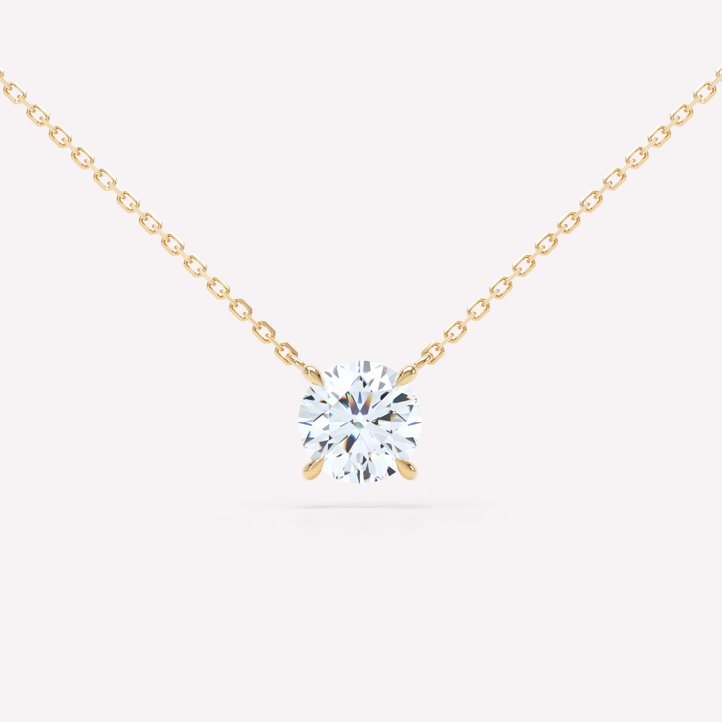 Floating Brilliant Diamond Necklace