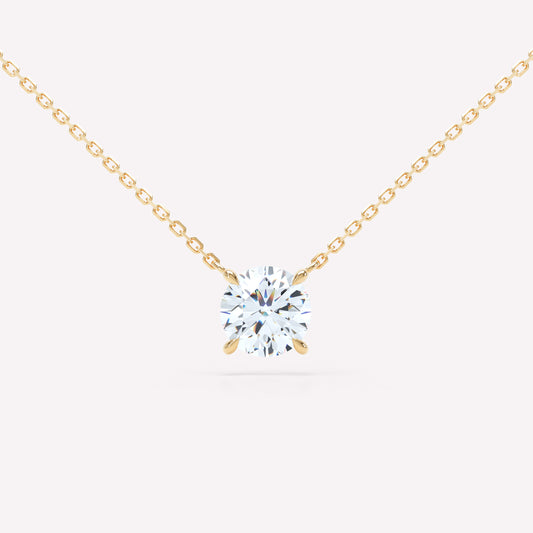 Floating Brilliant Diamond Necklace