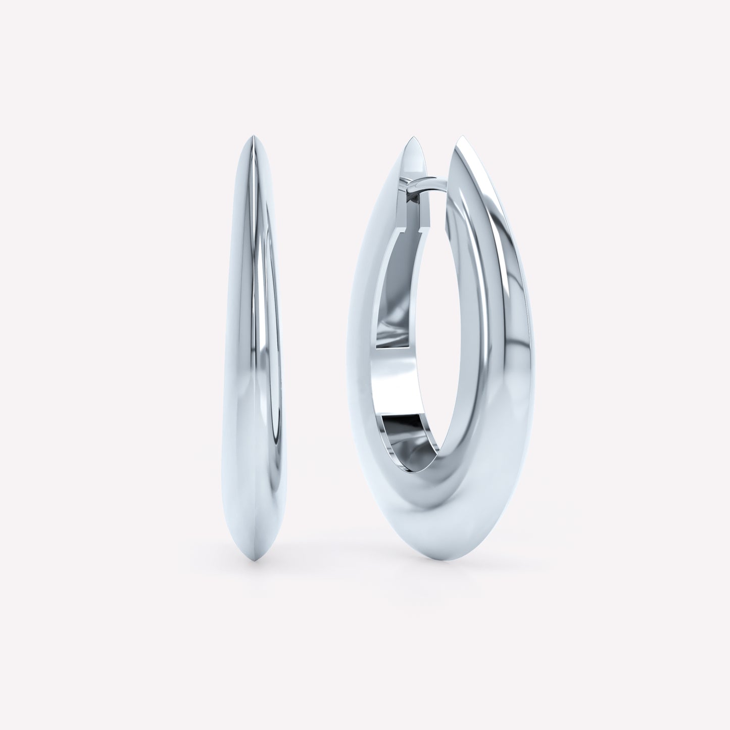 Curve Knife Edge Hoops