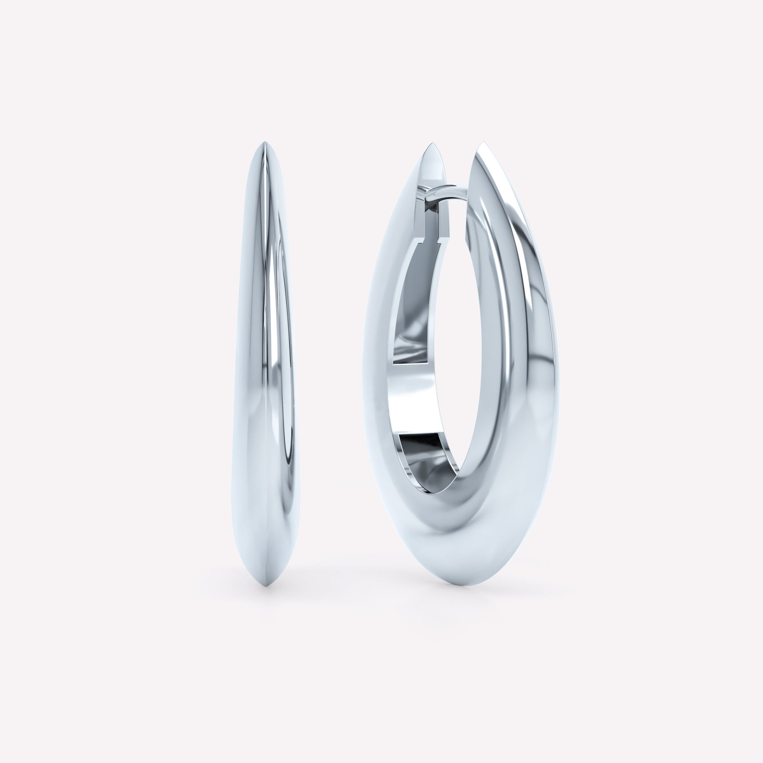 Curve Knife Edge Hoops