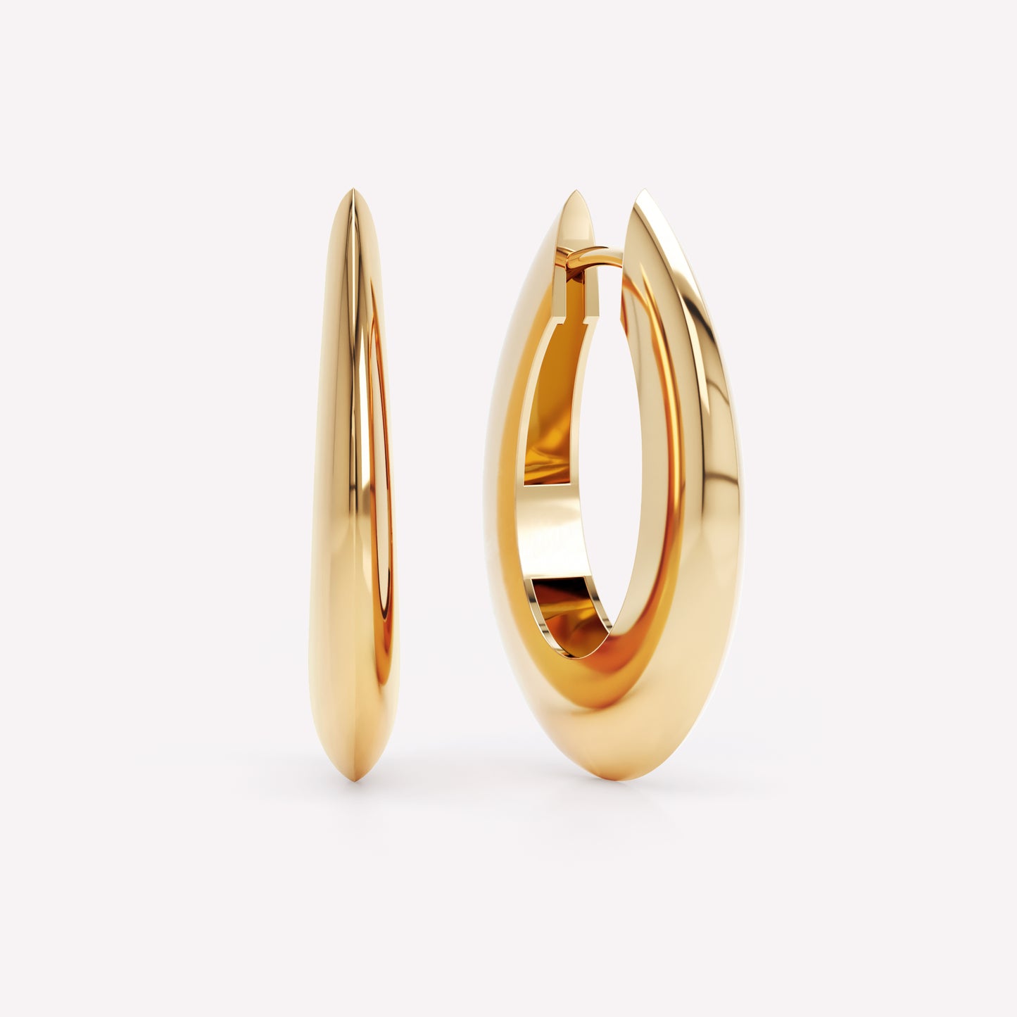 Curve Knife Edge Hoops