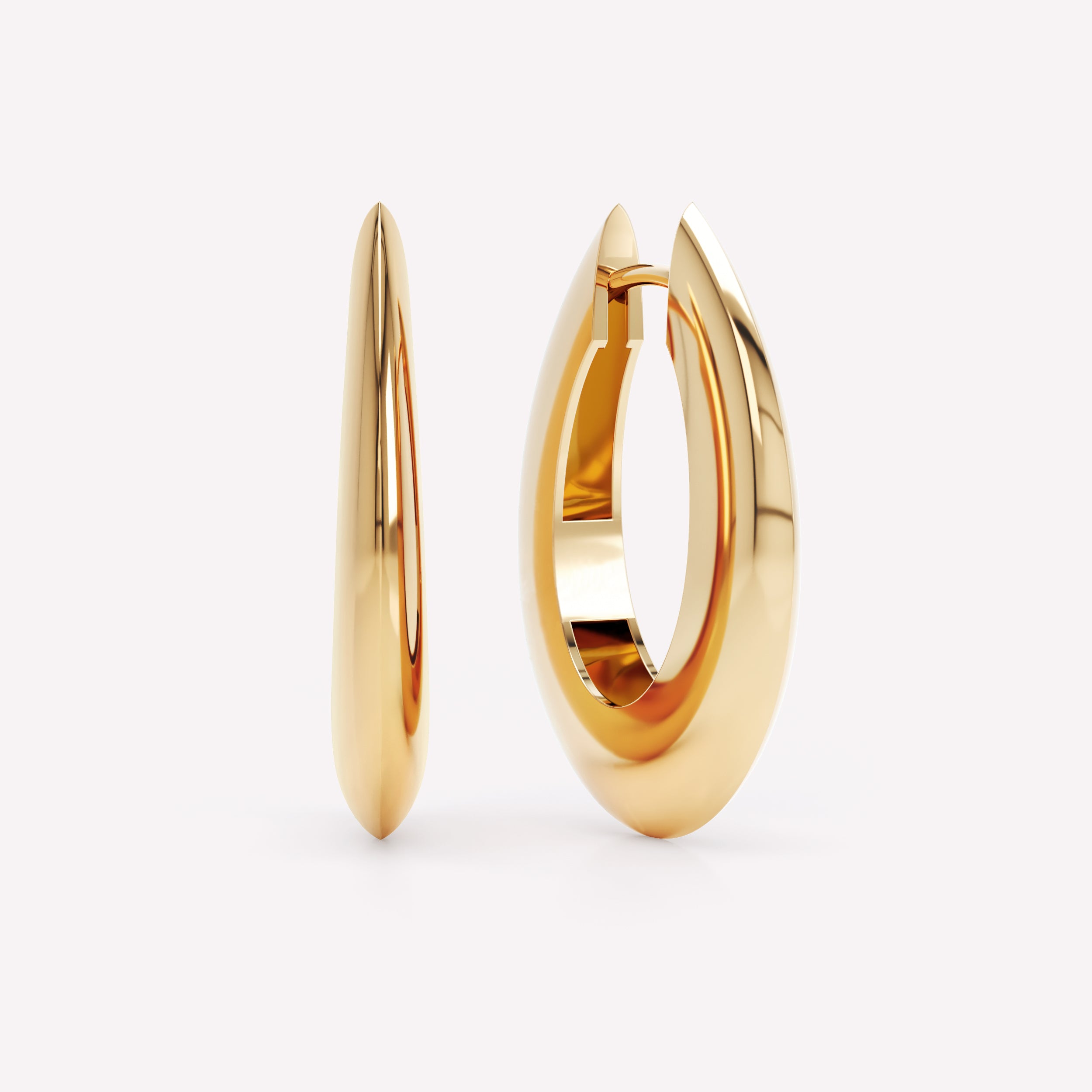 Curve Knife Edge Hoops