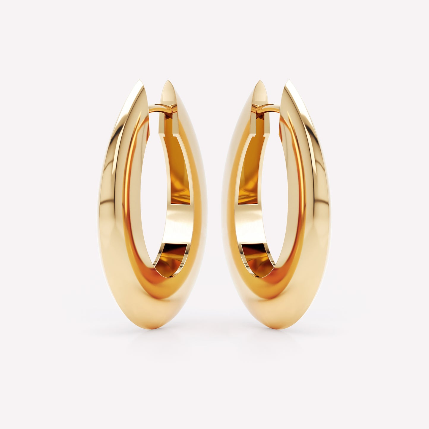 Curve Knife Edge Hoops
