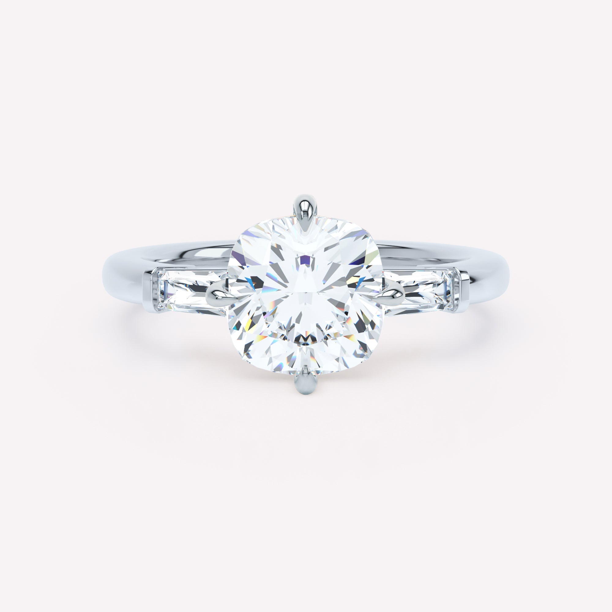 LOEV Cushion Three Stone Ring