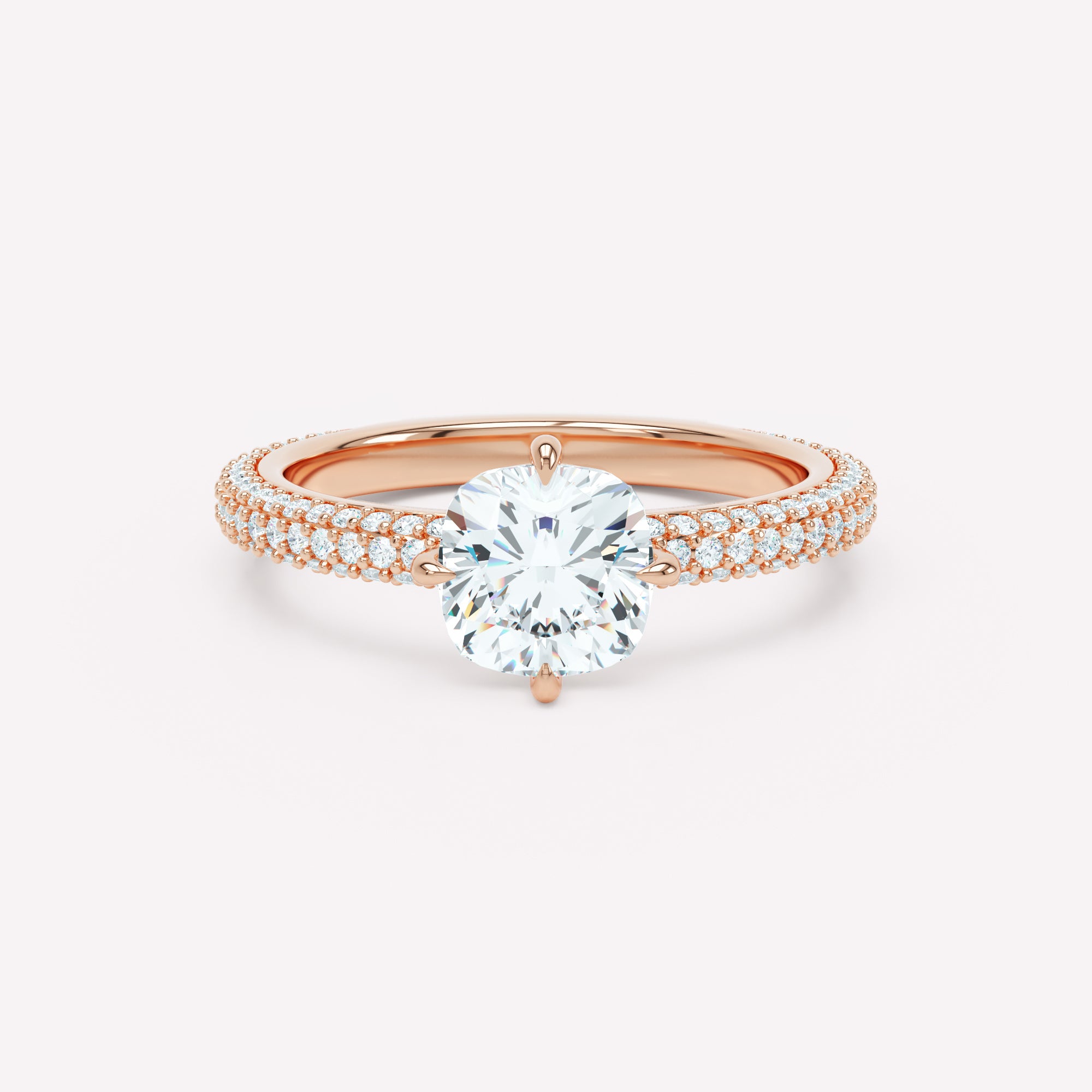 LOEV Pavé Solitaire Ring